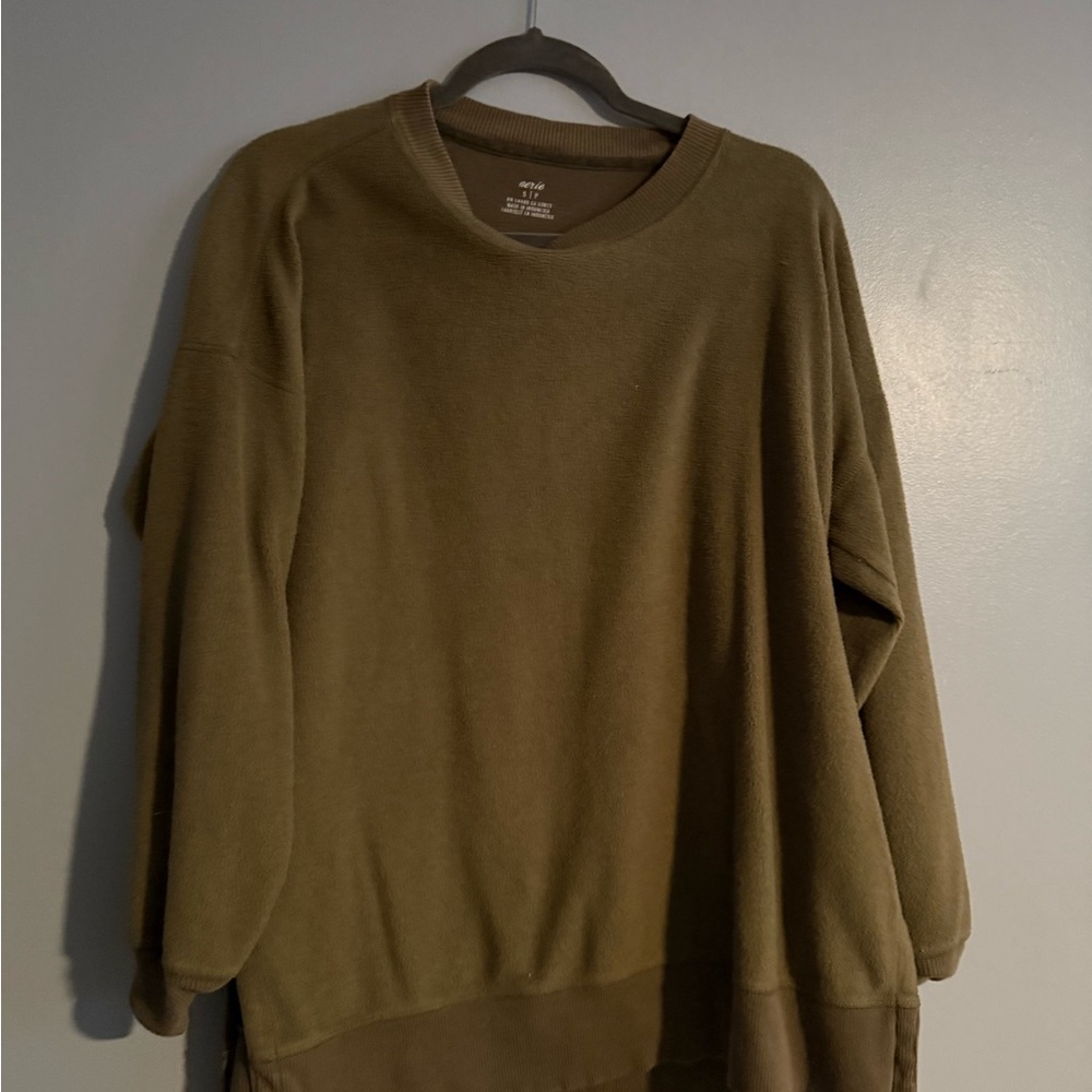 Aerie Olive Green Cozy Sweatshirt